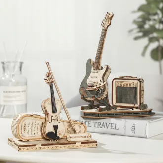 RoboTime - 3D fa puzzle: Elektromos gitár - JátékManufaktúra