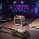 RoboTime - 3D fa puzzle: Elektromos gitár - JátékManufaktúra