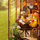 RoboTime - Könyvtámasz mini házikó Nyaraló kávézó - JátékManufaktúra