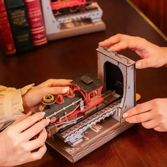 RoboTime - 3D könyvtámasz, Történelmi gőzmozdony - JátékManufaktúra