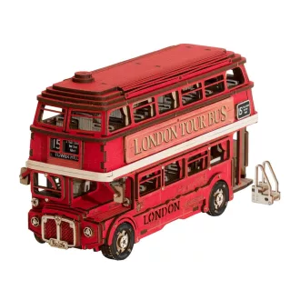 RoboTime - 3D fa készlet, Londoni emeletes busz - JátékManufaktúra