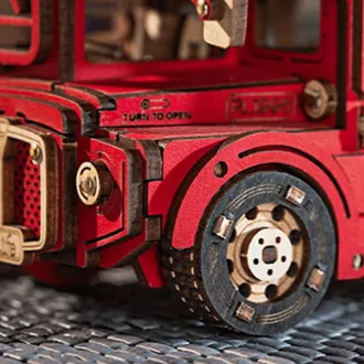 RoboTime - 3D fa készlet, Londoni emeletes busz - JátékManufaktúra