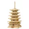 RoboTime - 3D fa puzzle: Ötemeletes pagoda - JátékManufaktúra