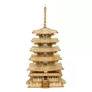RoboTime - 3D fa puzzle: Ötemeletes pagoda - JátékManufaktúra
