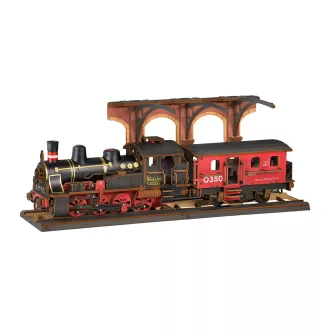 RoboTime - 3D fa puzzle: Vintage gőzmozdony - JátékManufaktúra