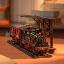 RoboTime - 3D fa puzzle: Vintage gőzmozdony - JátékManufaktúra