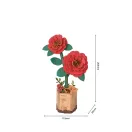 RoboTime - 3D fa puzzle: Vörös kamélia - JátékManufaktúra