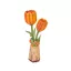 RoboTime - 3D fa készlet, Narancssárga tulipán - JátékManufaktúra