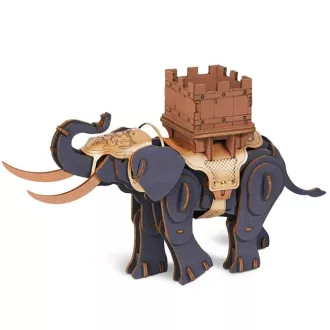 RoboTime - 3D fa puzzle: Harcos elefánt - JátékManufaktúra