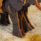 RoboTime - 3D fa puzzle: Harcos elefánt - JátékManufaktúra