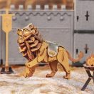 RoboTime - 3D fa puzzle: Harcos oroszlán (Warrior Lion) - JátékManufaktúra