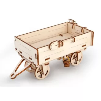 Ugears 3D drevené mechanické puzzle Vlečka za traktor