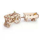 Ugears 3D drevené mechanické puzzle Vlečka za traktor