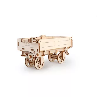 Ugears 3D drevené mechanické puzzle Vlečka za traktor