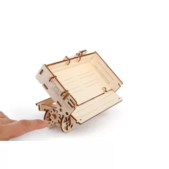 Ugears 3D drevené mechanické puzzle Vlečka za traktor