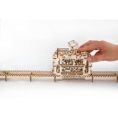 Ugears 3D fa mechanikus puzzle - Kabinos felvonó pályával - JátékManufaktúra