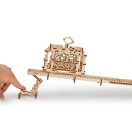 Ugears 3D fa mechanikus puzzle - Kabinos felvonó pályával - JátékManufaktúra