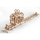 Ugears 3D fa mechanikus puzzle - Kabinos felvonó pályával - JátékManufaktúra