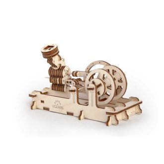 Ugears 3D fa mechanikus puzzle - Pneumatikus motor - JátékManufaktúra