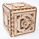 Ugears 3D fa mechanikus puzzle - Páncélszekrény - JátékManufaktúra
