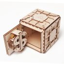 Ugears 3D fa mechanikus puzzle - Páncélszekrény - JátékManufaktúra