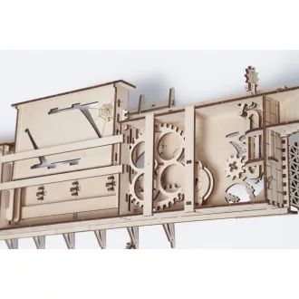 Ugears 3D fa mechanikus puzzle - Vasúti peron - JátékManufaktúra