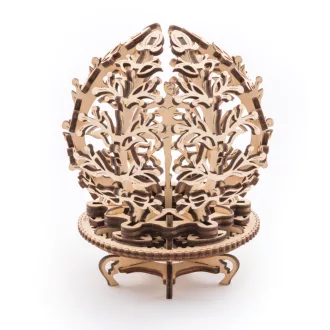 Ugears 3D fa mechanikus puzzle - Virág ékszertartó - JátékManufaktúra