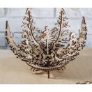 Ugears 3D fa mechanikus puzzle - Virág ékszertartó - JátékManufaktúra