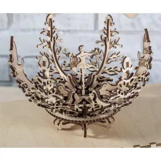Ugears 3D fa mechanikus puzzle - Virág ékszertartó - JátékManufaktúra