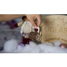 Ugears 3D fa mechanikus puzzle - Kódzár (Cryptex) - JátékManufaktúra