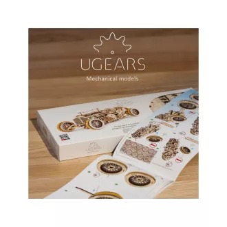 Ugears 3D fa mechanikus puzzle - U9 Grand Prix versenyautó - JátékManufaktúra
