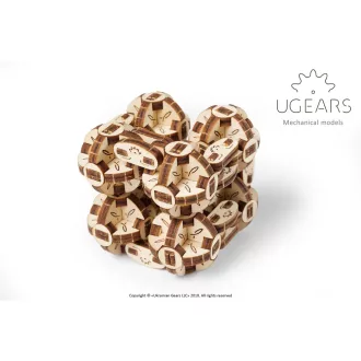 Ugears 3D fa mechanikus puzzle - Flexi Kocka - JátékManufaktúra