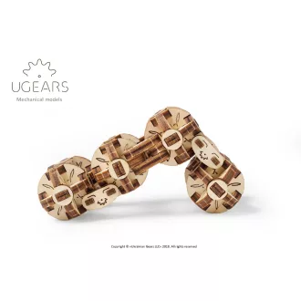 Ugears 3D fa mechanikus puzzle - Flexi Kocka - JátékManufaktúra