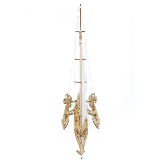 Ugears 3D fa mechanikus puzzle - Merihobus trimarán vitorlás - JátékManufaktúra