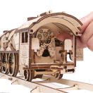 Ugears 3D fa mechanikus puzzle - V-Express gőzmozdony 4-6-2 tendervel - JátékManufaktúra