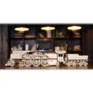 Ugears 3D fa mechanikus puzzle - V-Express gőzmozdony 4-6-2 tendervel - JátékManufaktúra