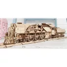 Ugears 3D fa mechanikus puzzle - V-Express gőzmozdony 4-6-2 tendervel - JátékManufaktúra