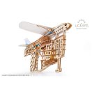 Ugears 3D fa mechanikus puzzle - Kilövő repülő - JátékManufaktúra