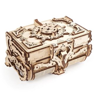 Ugears 3D fa mechanikus puzzle - Antik ékszerdoboz - JátékManufaktúra
