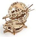 Ugears 3D fa mechanikus puzzle - Glóbusz (orbit mechanikával) - JátékManufaktúra