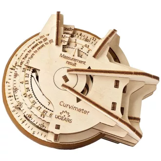 Ugears 3D fa mechanikus puzzle - STEM görbevonal-mérő - JátékManufaktúra