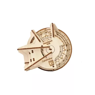 Ugears 3D fa mechanikus puzzle - STEM görbevonal-mérő - JátékManufaktúra