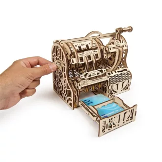 Ugears 3D fa mechanikus puzzle - Működő pénztárgép - JátékManufaktúra