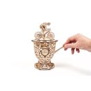 Ugears 3D fa mechanikus puzzle - Önjáró kerékpáros trófea - JátékManufaktúra