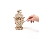Ugears 3D fa mechanikus puzzle - Önjáró kerékpáros trófea - JátékManufaktúra