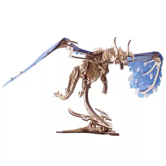 Ugears 3D fa mechanikus puzzle - Örvénylő sárkány - JátékManufaktúra