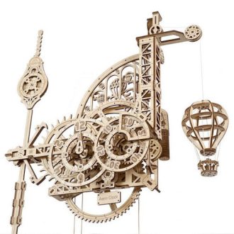 Ugears 3D fa mechanikus puzzle - Aero fali óra - JátékManufaktúra