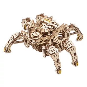 Ugears 3D fa mechanikus puzzle - Hexapod felderítő - JátékManufaktúra