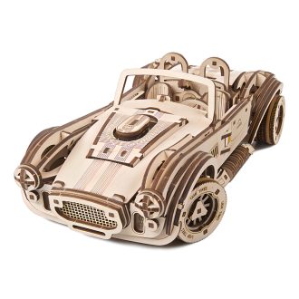 Ugears 3D fa mechanikus puzzle - Driftelő Cobra - JátékManufaktúra