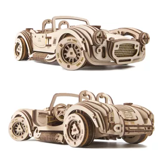 Ugears 3D fa mechanikus puzzle - Driftelő Cobra - JátékManufaktúra